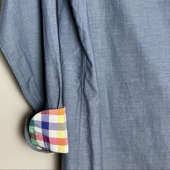 Daniel Cremieux Slim Fit Button Down Shirt with Contrasting Cuffs - Picture 8 of 8